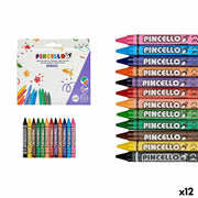 Crayons gras de couleur Pincello (12 Unités)