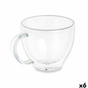 Tasse de café et de thé Vivalto Transparent Verre Borosilicaté 140 ml (6 Unités)
