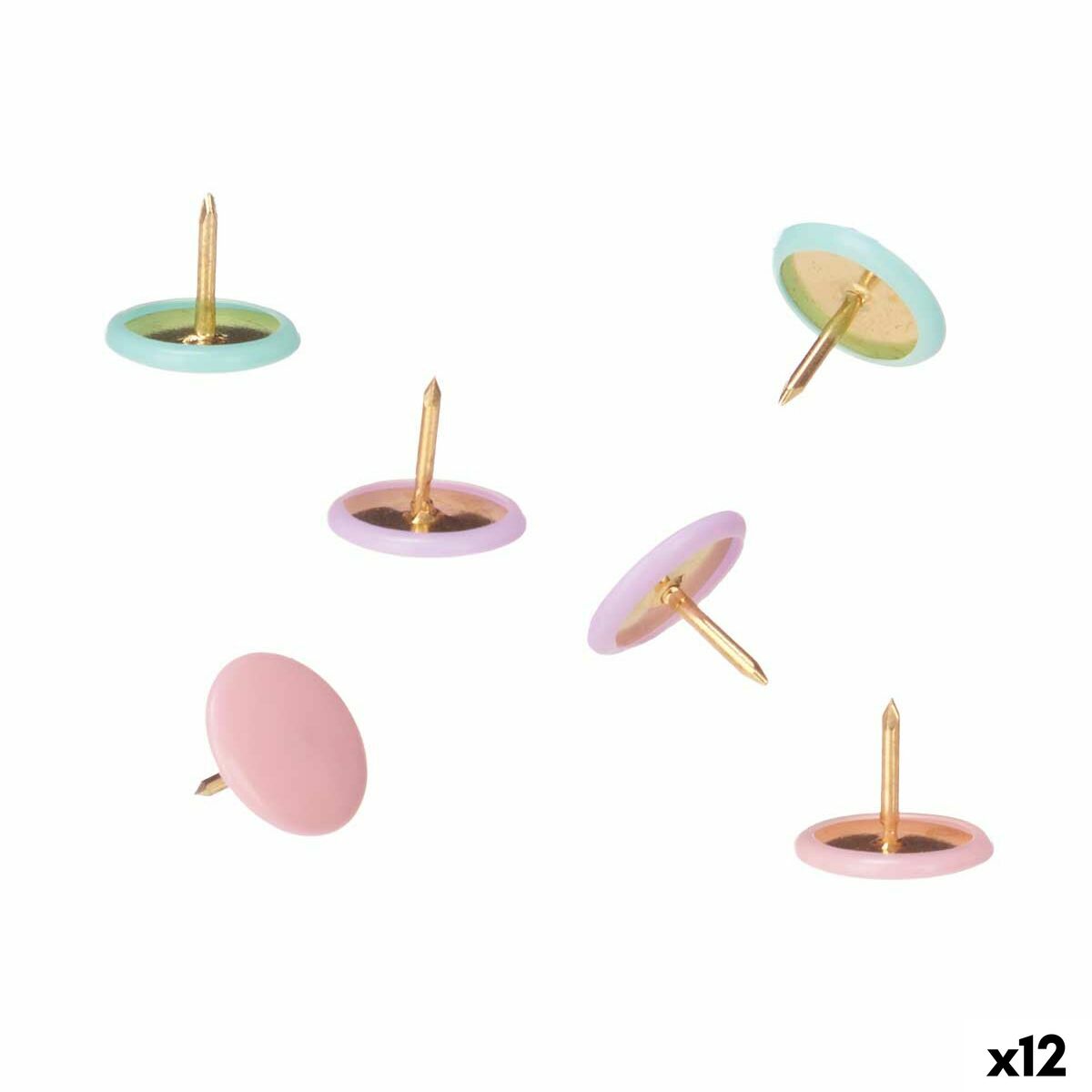 Punaises Pincello Multicouleur Métal (12 Unités)