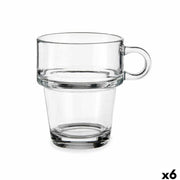 Tasse de café et de thé Vivalto Transparent verre 270 ml (6 Unités)