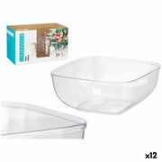 Service de vaisselle Leknes Transparent Plastique 5 L 25,5 x 12,3 x 25,5 cm (12 Unités)