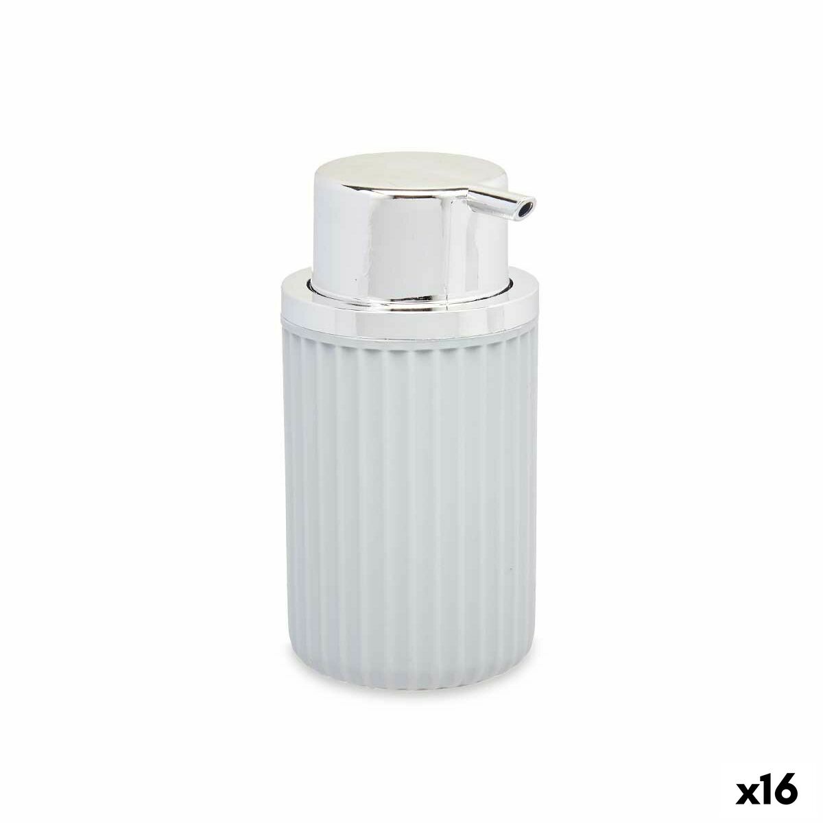 Distributeur de Savon Berilo Gris Plastique 450 ml 7 x 14,5 x 8,5 cm (16 Unités)