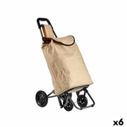 Panier à Courses Kinvara Noir Beige 30 L 22 x 98 x 38 cm (6 Unités)