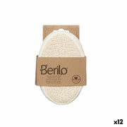Éponge Corporelle Berilo Blanc Beige 15 x 5 x 10 cm (12 Unités)