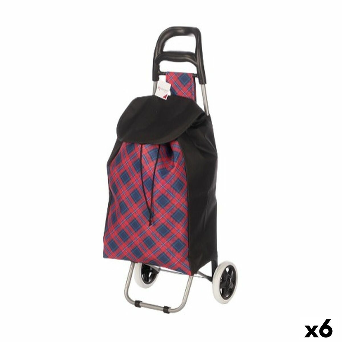 Panier à Courses Kinvara Bleu Rose 33 L 35,5 x 28 x 94 cm Losanges (6 Unités)