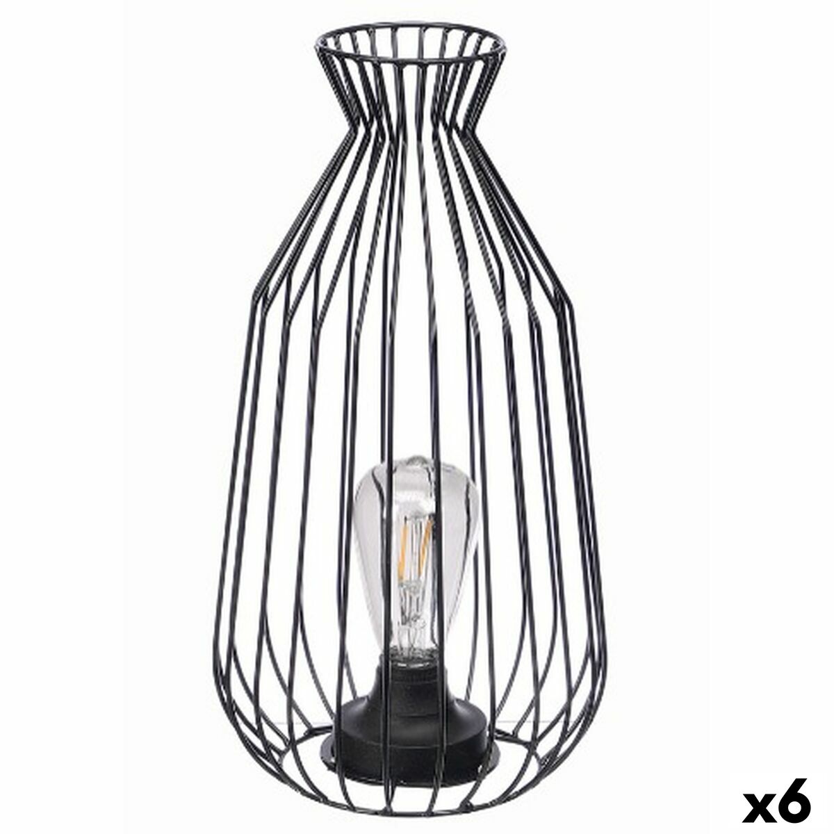 Lampe de bureau Gift Decor Noir (6 Unités)