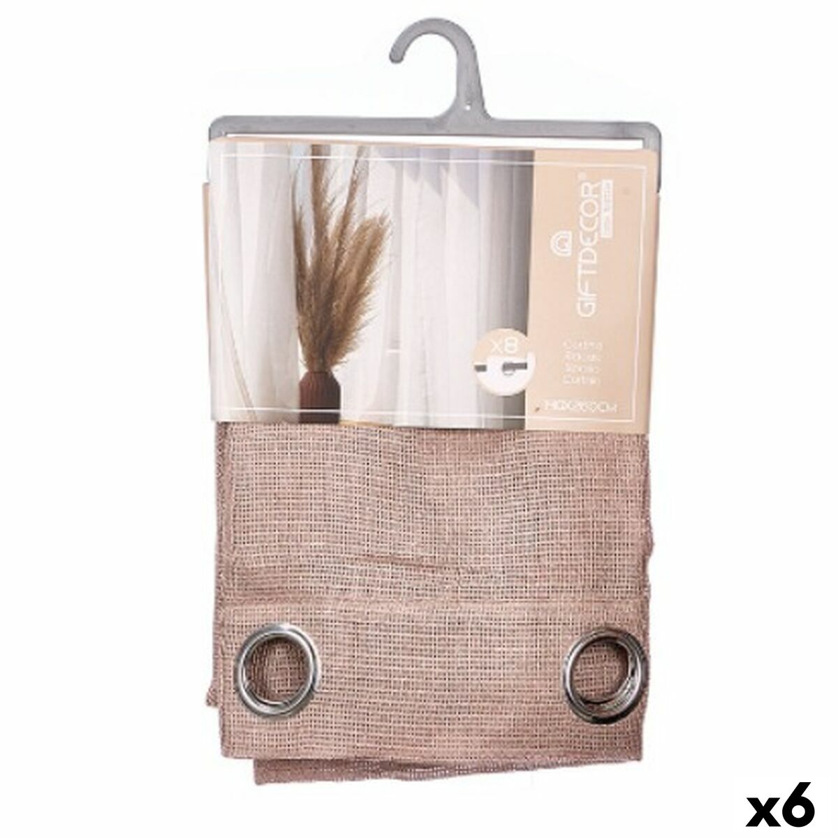 Rideau Gift Decor Marron 140 x 260 cm (6 Unités)
