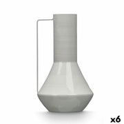 Vase Gift Decor Gris Fer Conique 17 x 29 x 7 cm (6 Unités)