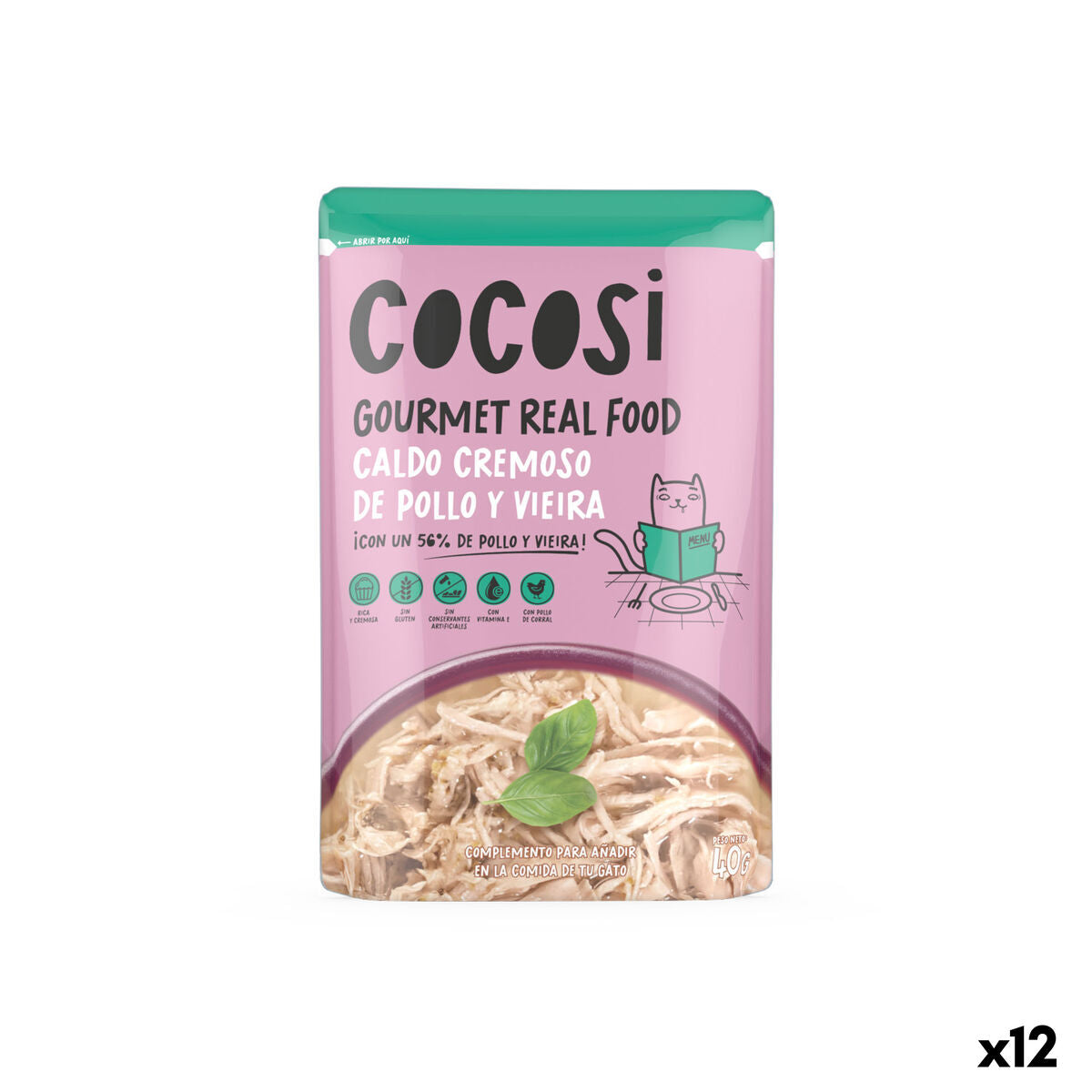 Aliments pour chat Cocosi Gourmet Real Food 40 g 12 Unités