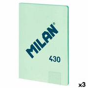 Carnet Milan SERIE 1918 Vert A4 48 Volets (3 Unités)