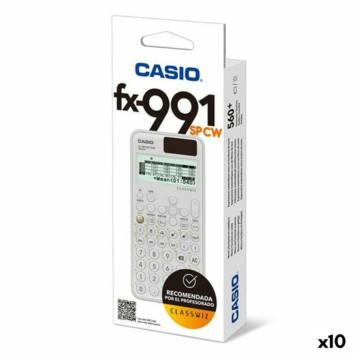 Calculatrice scientifique Casio FX-991SPCW (10 Unités)