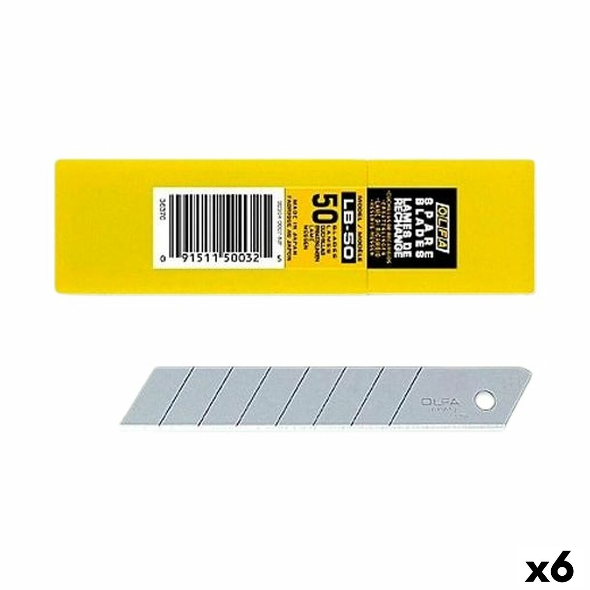 Lame de cutter Olfa 100 x 18 mm 6 Unités