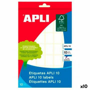Étiquettes adhésives Apli Blanc Papier 10 Volets 16 x 22 mm (10 Unités)