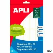 Étiquettes adhésives Apli Blanc Papier 10 Volets 19 x 40 mm (10 Unités)