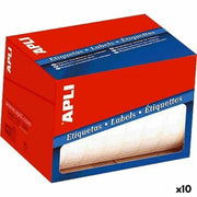 Étiquettes adhésives Apli Blanc 22 x 32 mm (10 Unités)