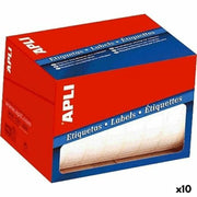 Étiquettes adhésives Apli Blanc 25 x 40 mm (10 Unités)