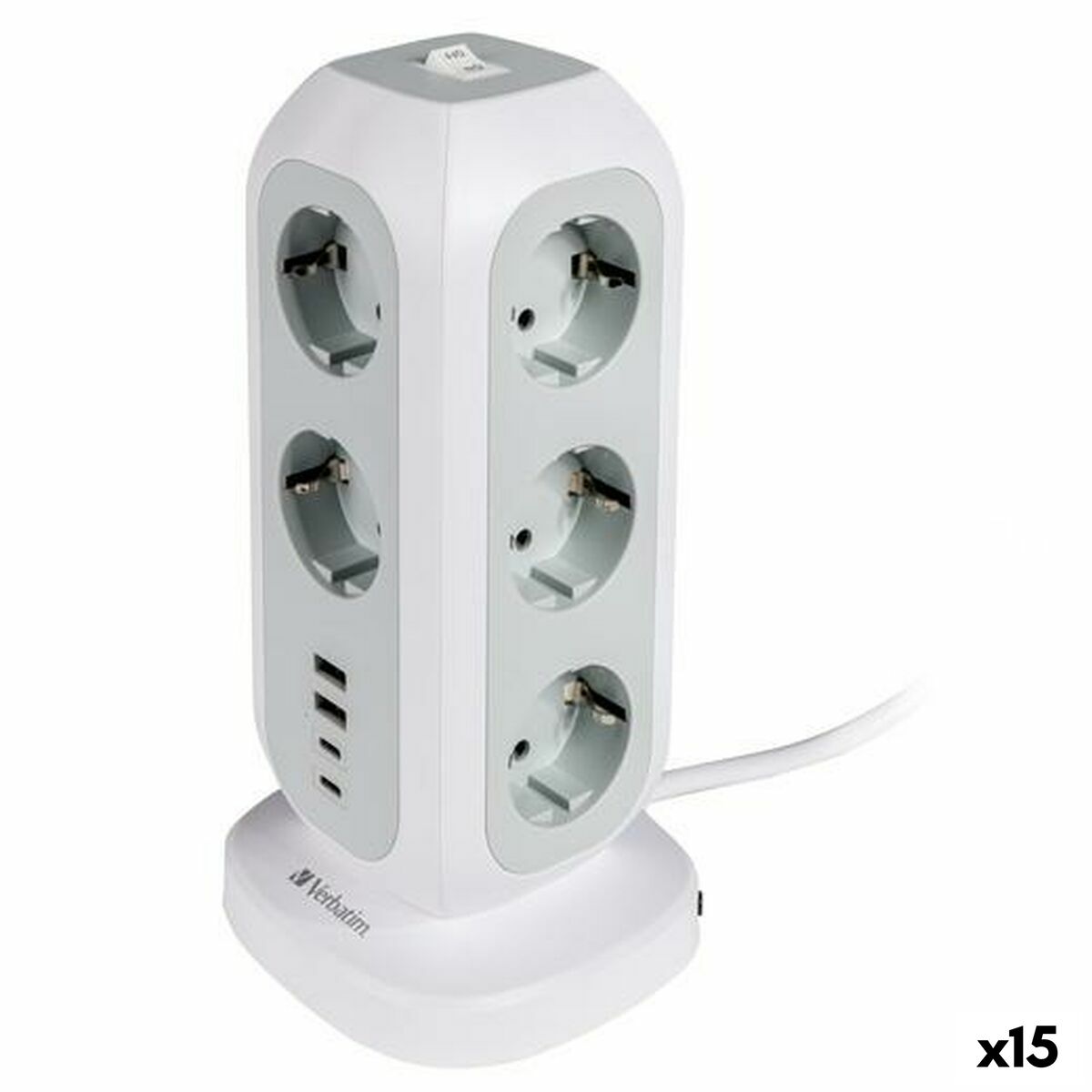 Réglette Verbatim Blanc (2 m) (15 Unités)