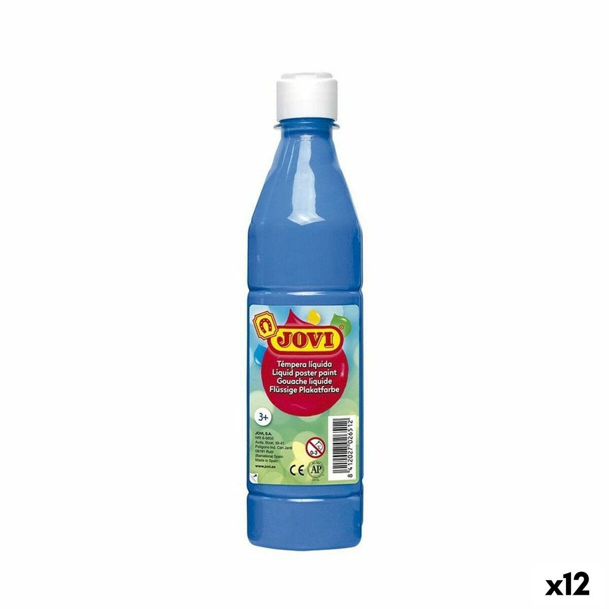 Gouache Jovi Cyan 500 ml (12 Unités)
