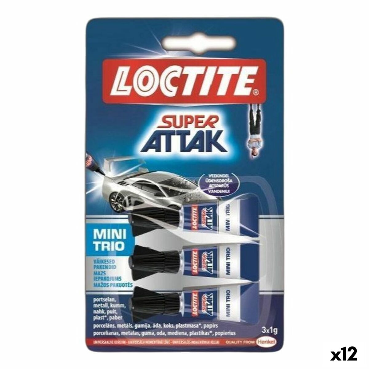 Adhésif instantané Loctite 1 g 3 Pièces (12 Unités)