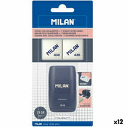 Porte-gomme Milan Bleu Taille-crayon (12 Unités)