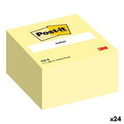 Notes Adhésives Post-it Jaune 76 x 76 mm (24 Unités)