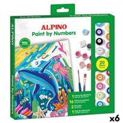Set de peinture par numéros Alpino Ocean 6 Unités