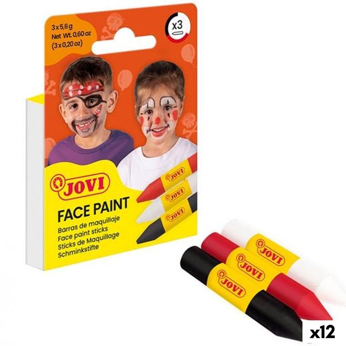 Kit de maquillage pour enfant Jovi SCARY Multicouleur (12 Unités)