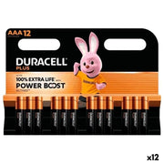 Batteries DURACELL PLUS POWER BOOST 1,5 V AAA 12 Pièces (12 Unités)