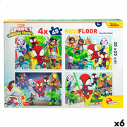 Set de 4 Puzzles Spidey 35 x 1,5 x 25 cm 48 Pièces (6 Unités)