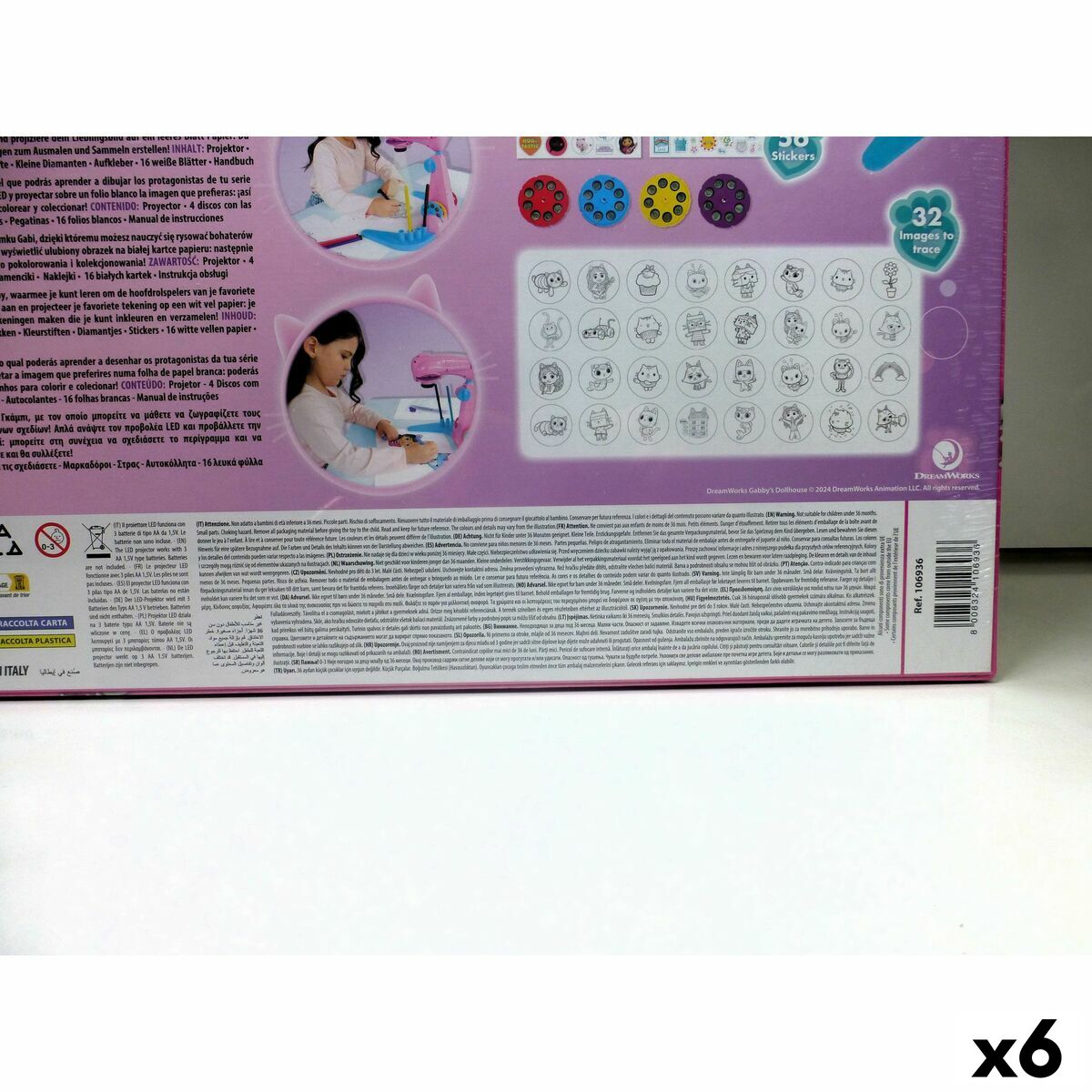 Kit de Dessin Gabby's Dollhouse (6 Unités)