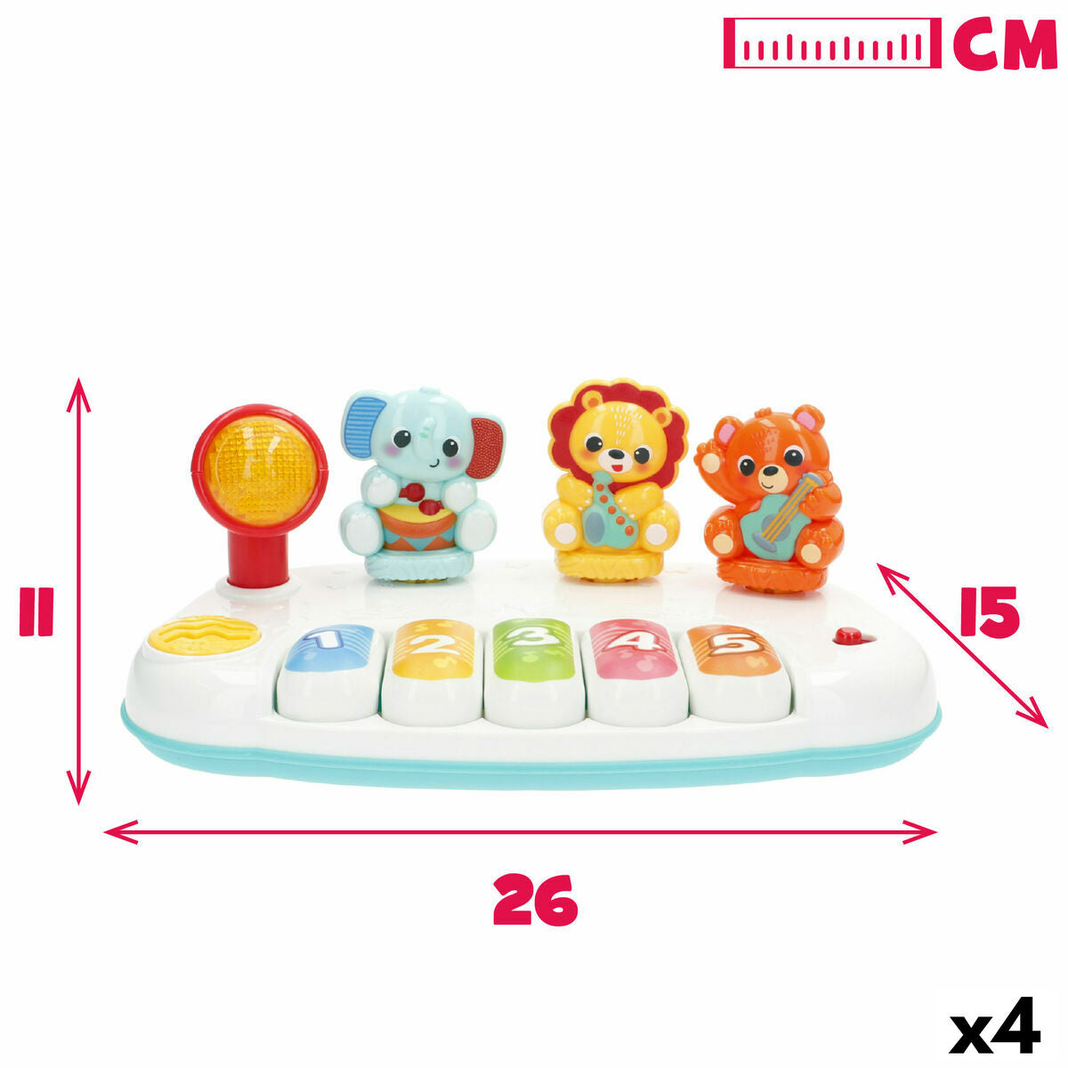 Piano jouet Winfun 26 x 11 x 15 cm (4 Unités)