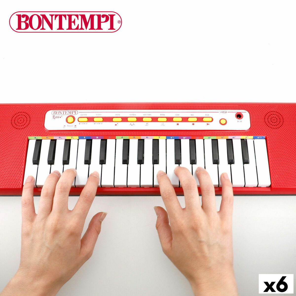 Clavier Bontempi 47 x 3,5 x 13 cm (6 Unités)