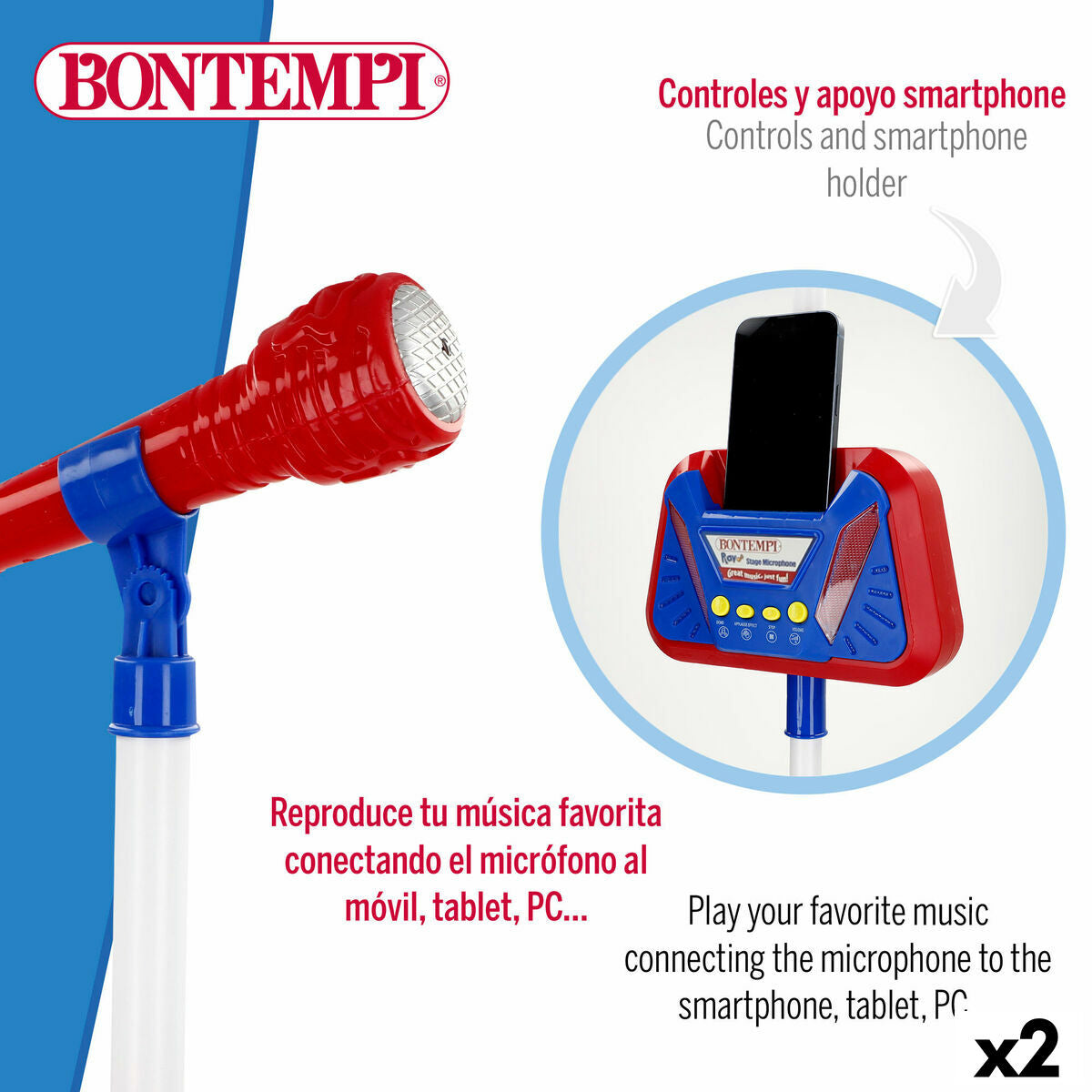 Jouet musical Bontempi 37 x 105 x 37 cm (2 Unités)