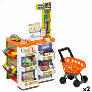 Supermarché de jouets 50 x 82 x 42 cm 50 Pièces 2 Unités