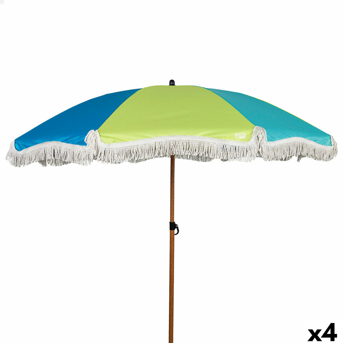 Parasol de plage Aktive Multicouleur 180 x 187 x 180 cm (4 Unités)