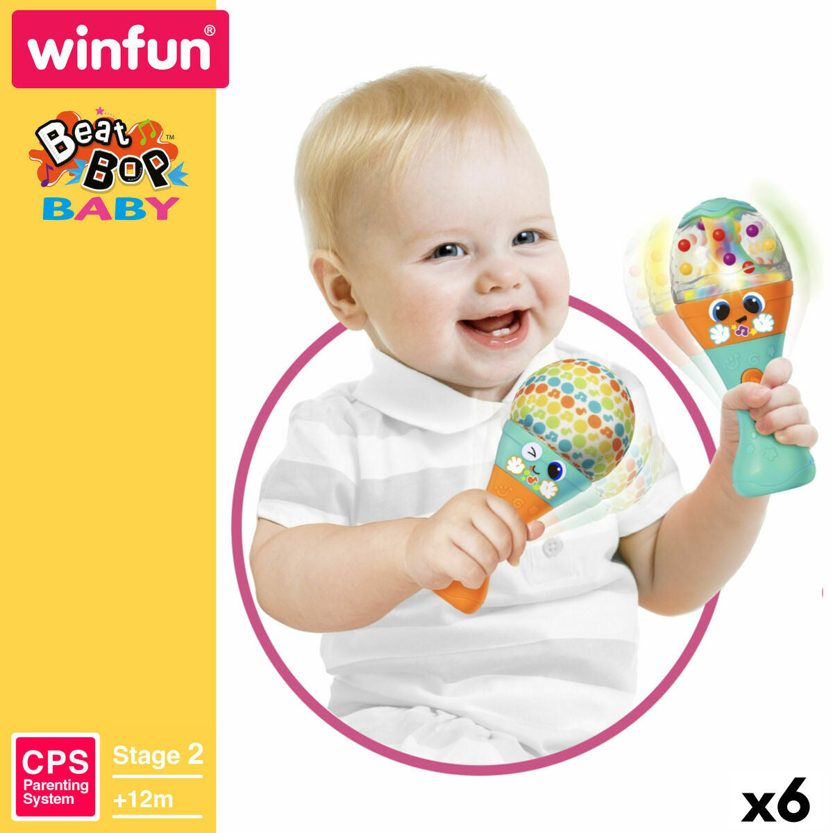 Jouet musical Winfun 7 x 17 x 7 cm (6 Unités)