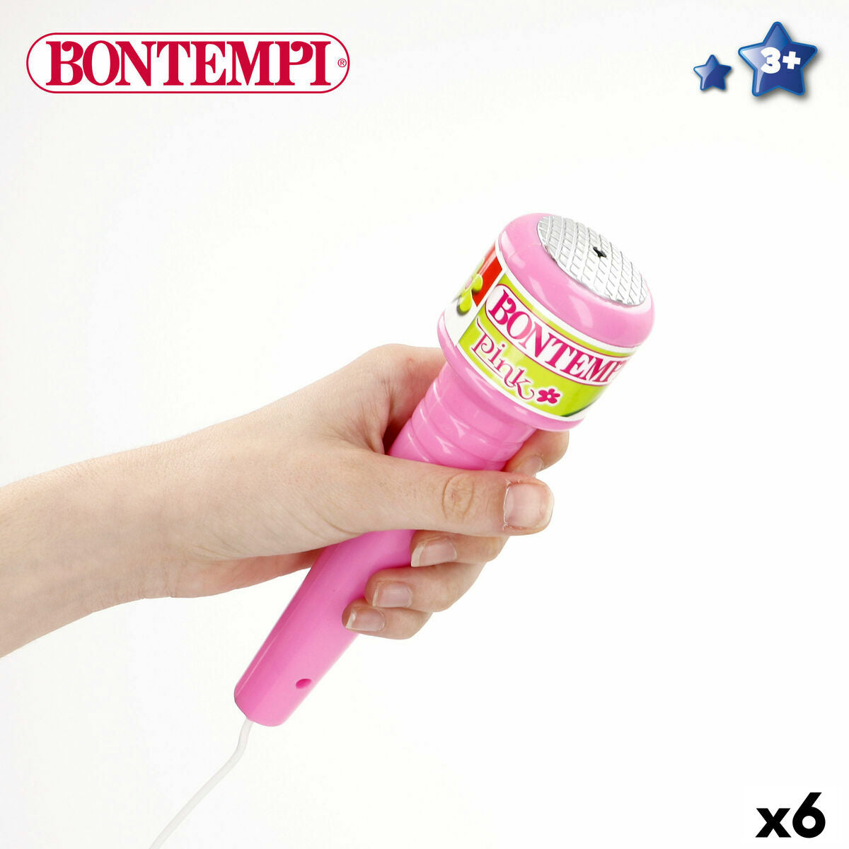 Microphone jouet Bontempi 20 x 105 x 20 cm (6 Unités)