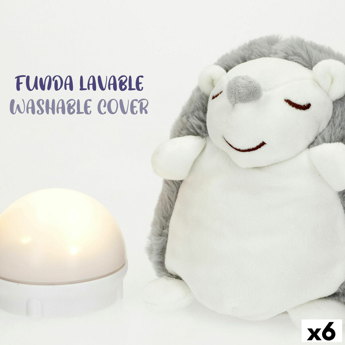 Peluche musicale Colorbaby Plastique 16 x 14 x 14 cm (6 Unités)