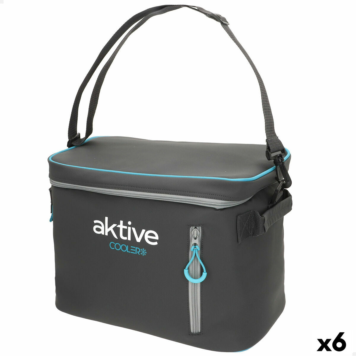 Glacière Aktive 18 L 34 x 26 x 21 cm Noir (6 Unités)