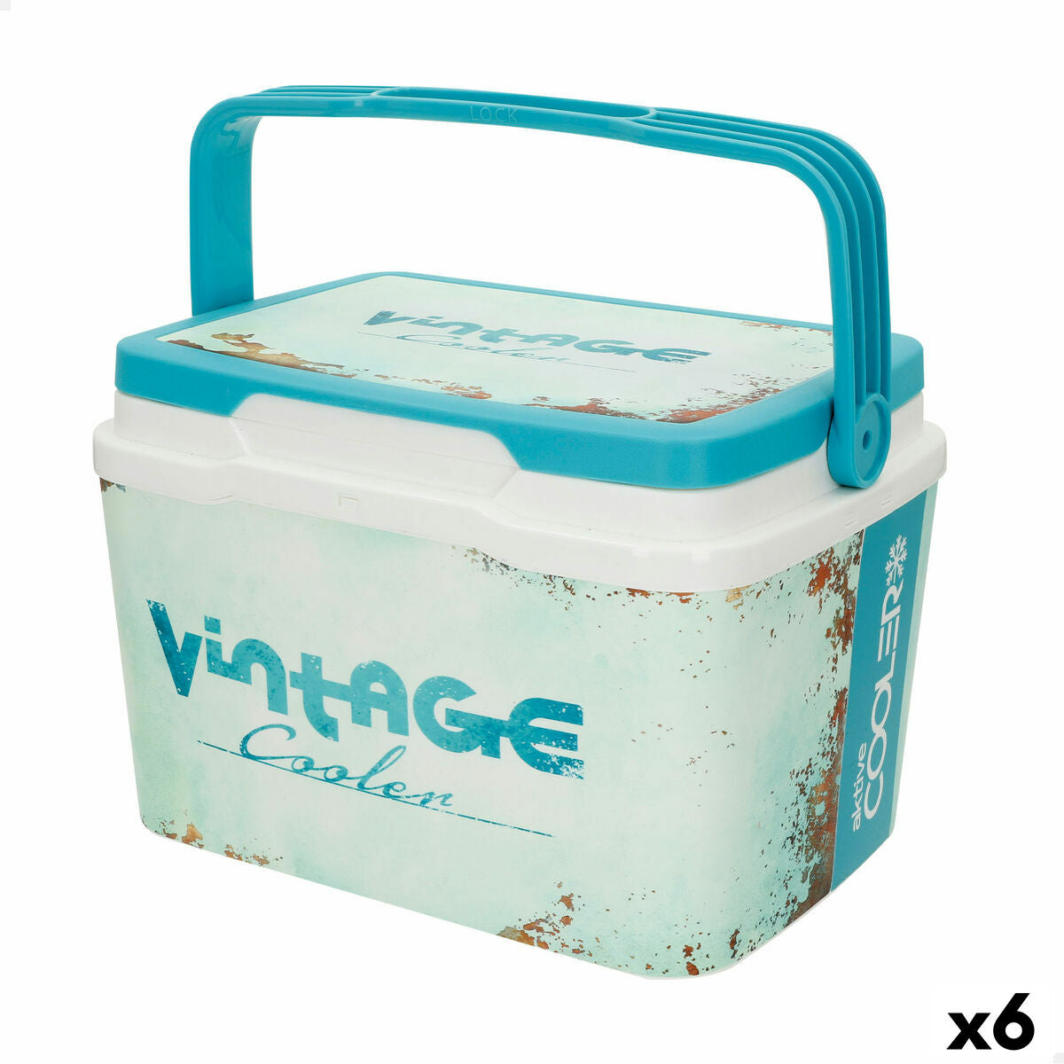 Glacière Rigide Portable Aktive 5 L 28 x 19 x 21 cm Bleu (6 Unités)