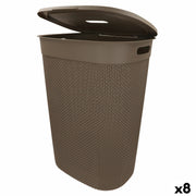 Panier à linge Curver Marron Plastique 55 L 44 x 61 x 35 cm (8 Unités)