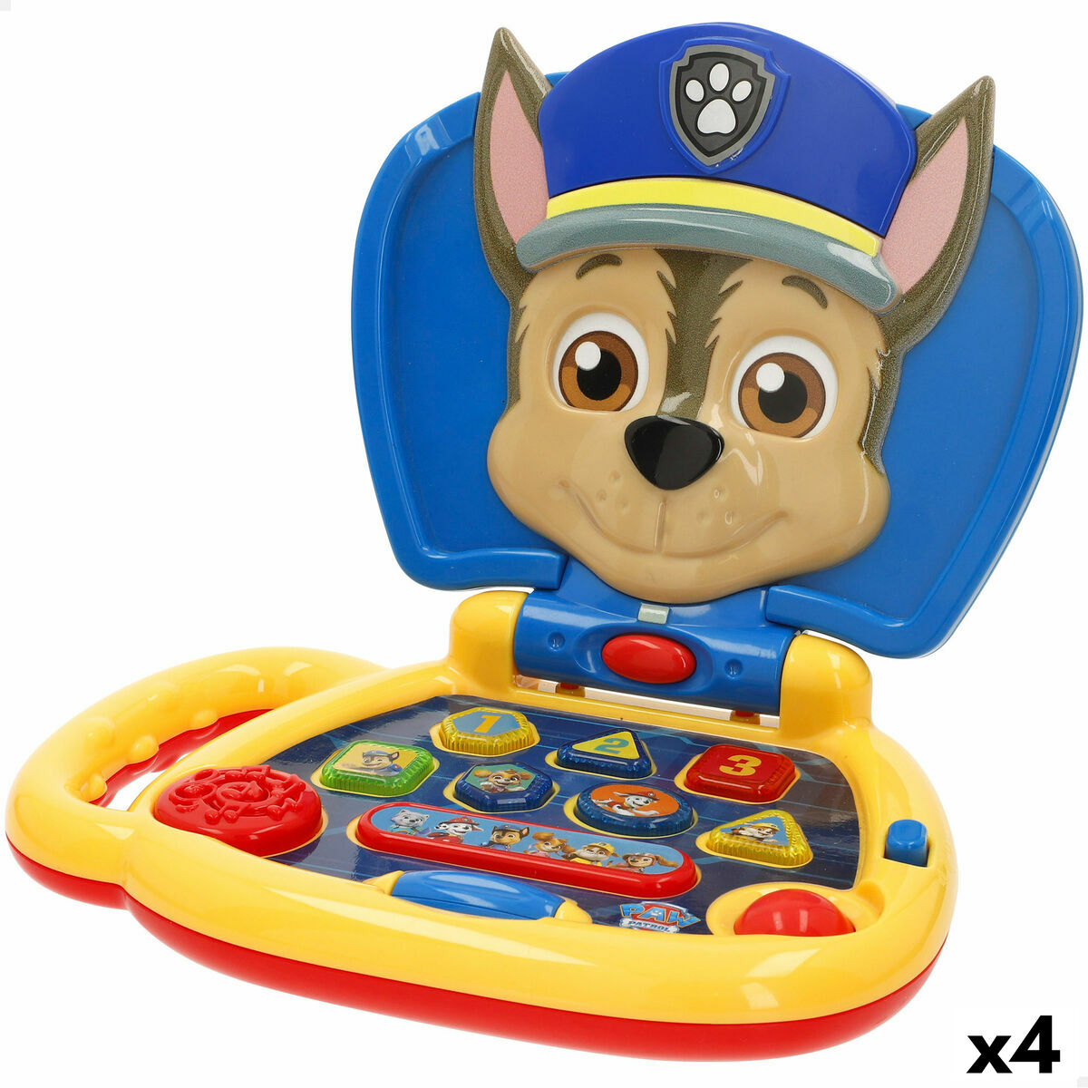 Ordinateur-jouet The Paw Patrol Anglais 20 x 17 x 14 cm Multicouleur (4 Unités)