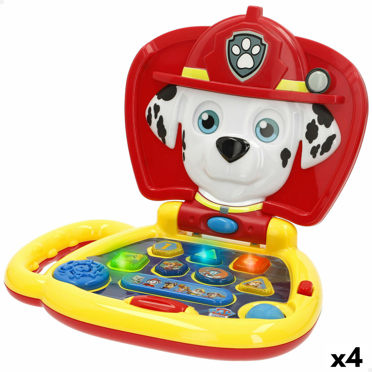 Ordinateur-jouet The Paw Patrol Anglais 20 x 17 x 14 cm Multicouleur (4 Unités)