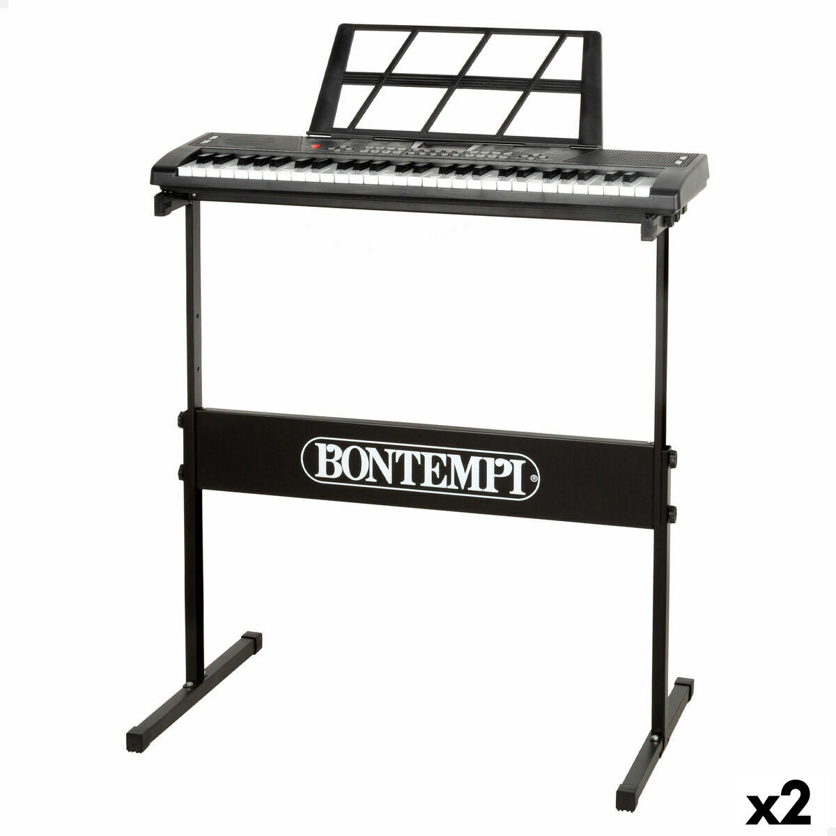 Piano Électronique Bontempi 68 x 88 x 38 cm (2 Unités)
