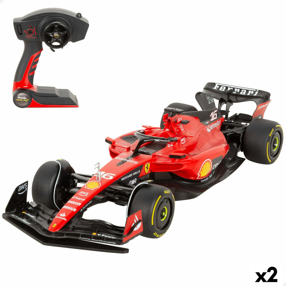 Voiture Télécommandée Ferrari F1 2023 1:10 (2 Unités)