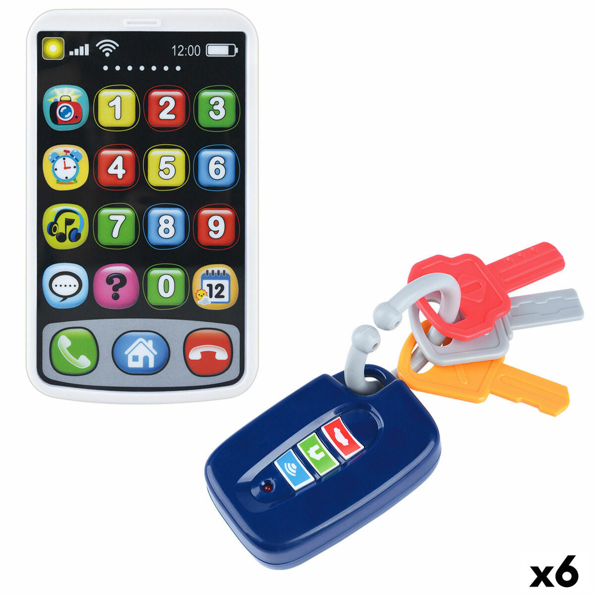 Téléphone-jouet PlayGo 7 X 11 X 2 CM (6 Unités)