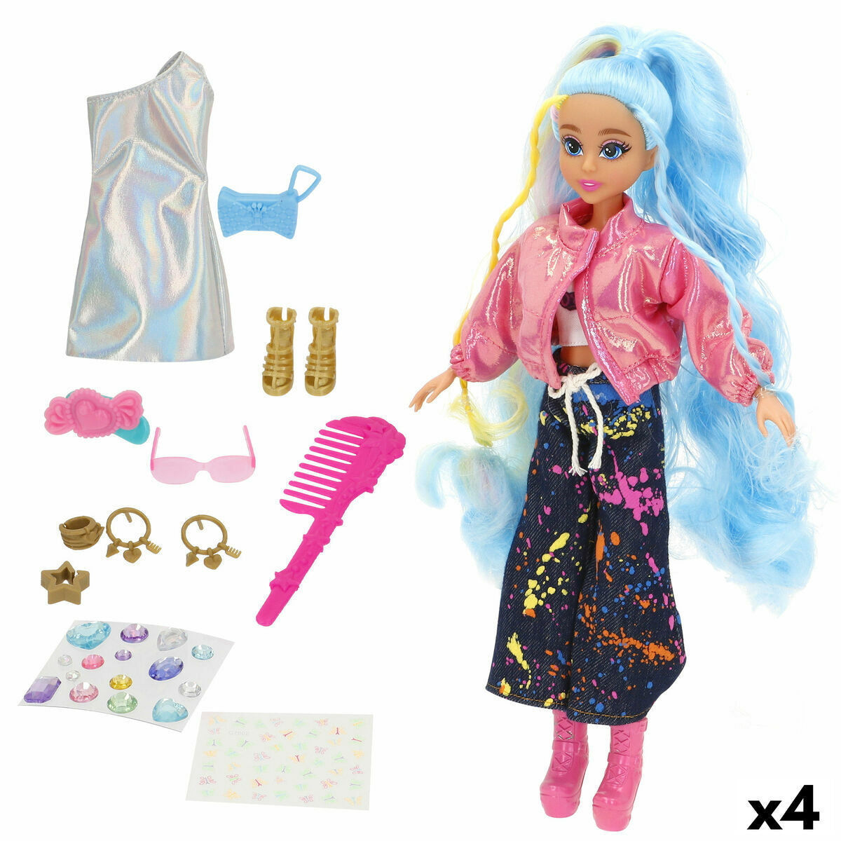 Poupée Funville 11 X 30 X 5 CM (4 Unités)