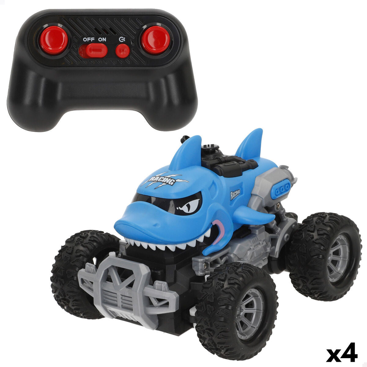 Voiture Télécommandée Speed & Go 1:24 16 X 12 X 13 CM (4 Unités)