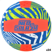 Ballon de Volleyball Aktive Neo Splash Jaune Bleu Orange Néoprène (24 Unités)