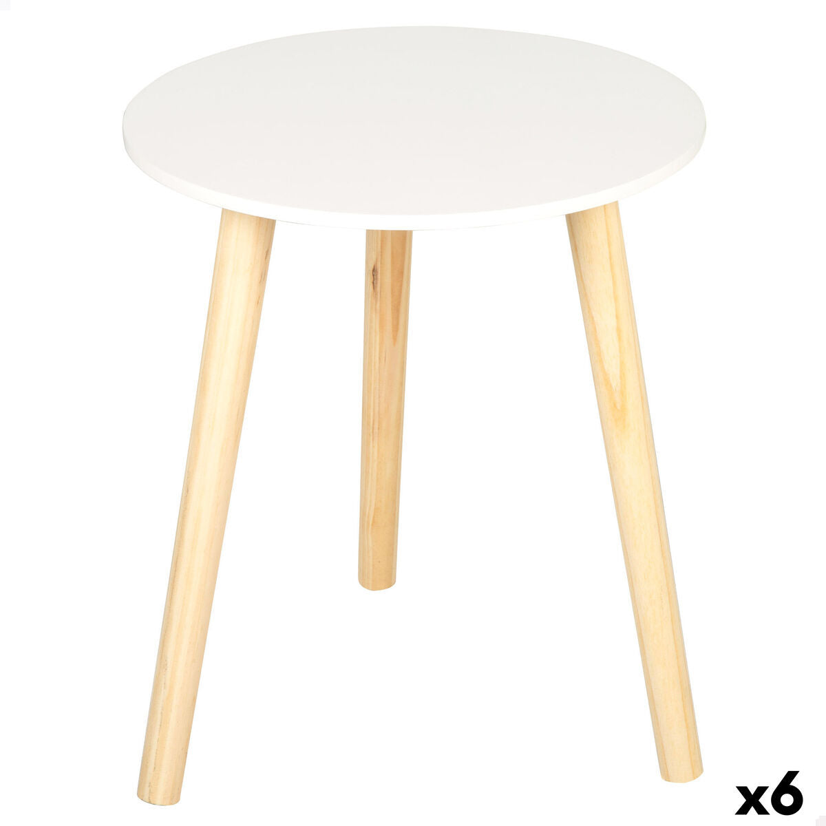 Table d'appoint Max Home Blanc 35 x 40 x 35 cm (6 Unités)